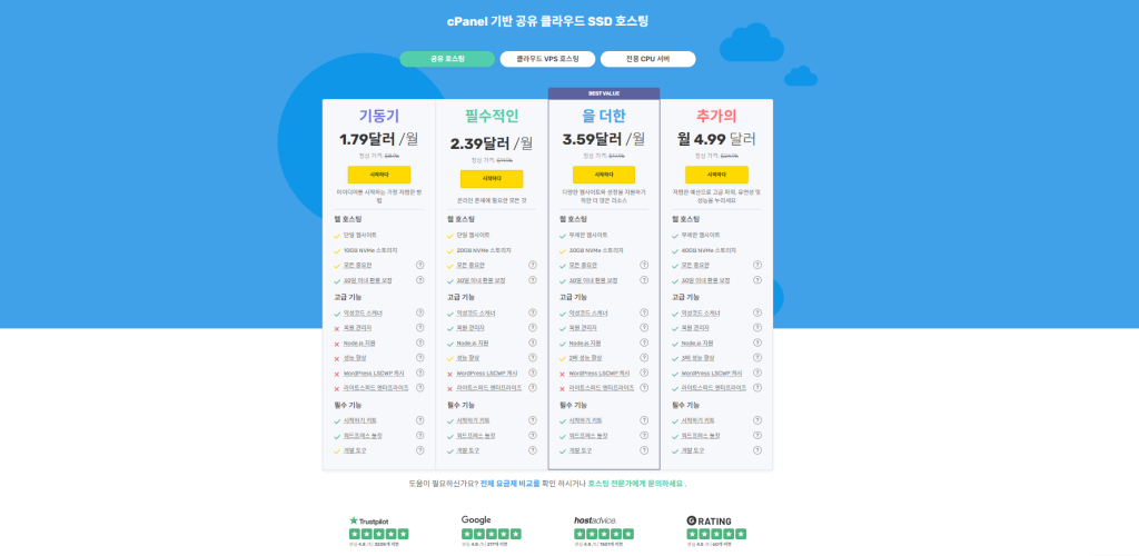 FastComet 호스팅 구매 방법 가이드 FastComet 호스팅 구매 방법